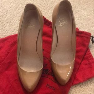 Authentic Christian Louboutin 39.5 Rolando 120mm.